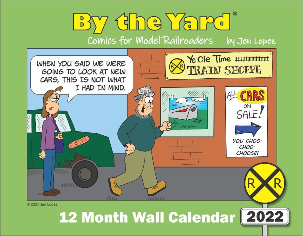 By the Yard® 2022 Model Railroading Wall Calendar
