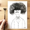 Gentleman with a mustache  • ORIGINAL