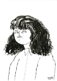 Image 1 of Girl with fluffy hair • ORIGINAL