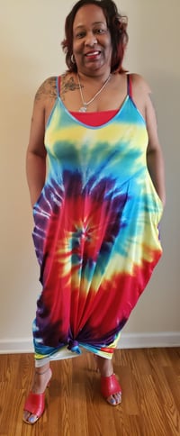 Image 1 of Full of Life tie dye maxi dress