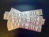 Dyna or Die swingarm decal silver