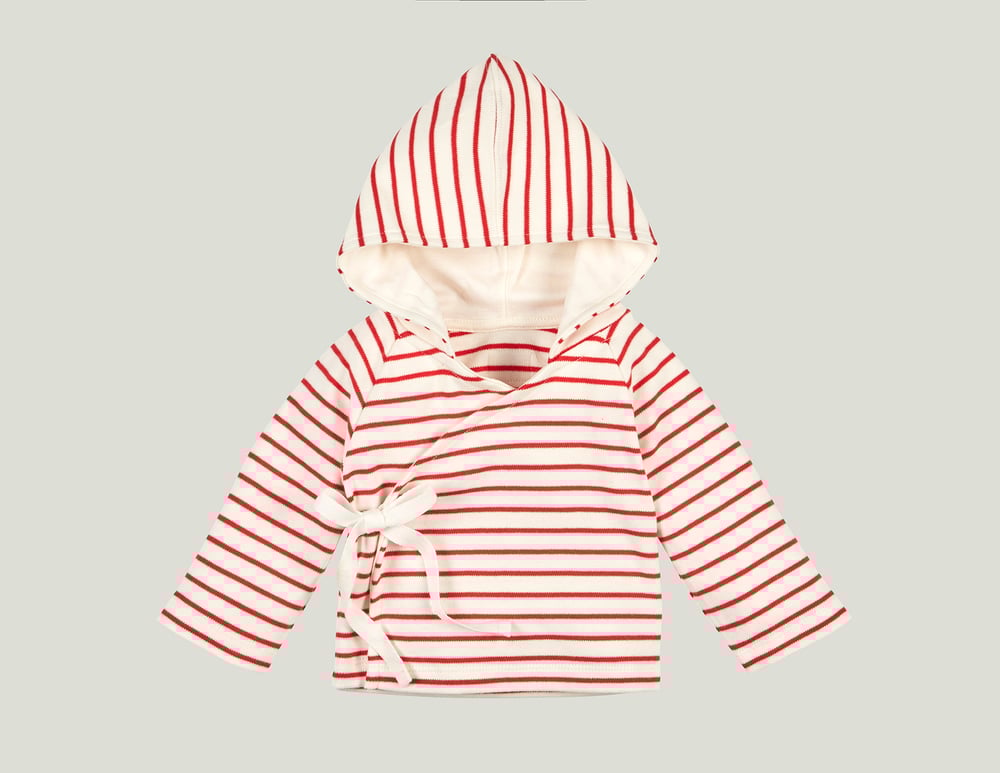 Image of Sweatjacke rot-weiss gestreift Art.700205 (B)