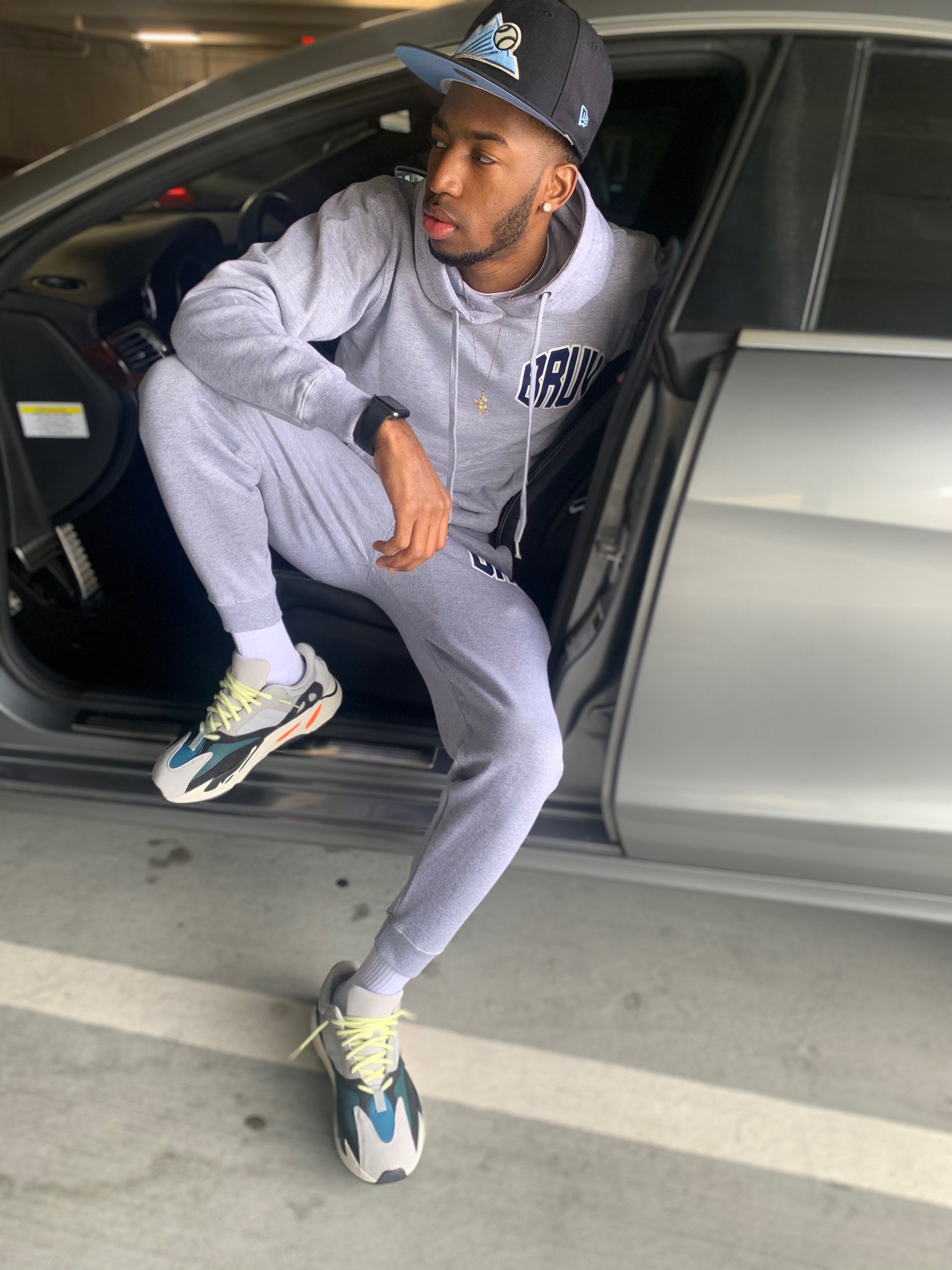 grey sweatsuit set