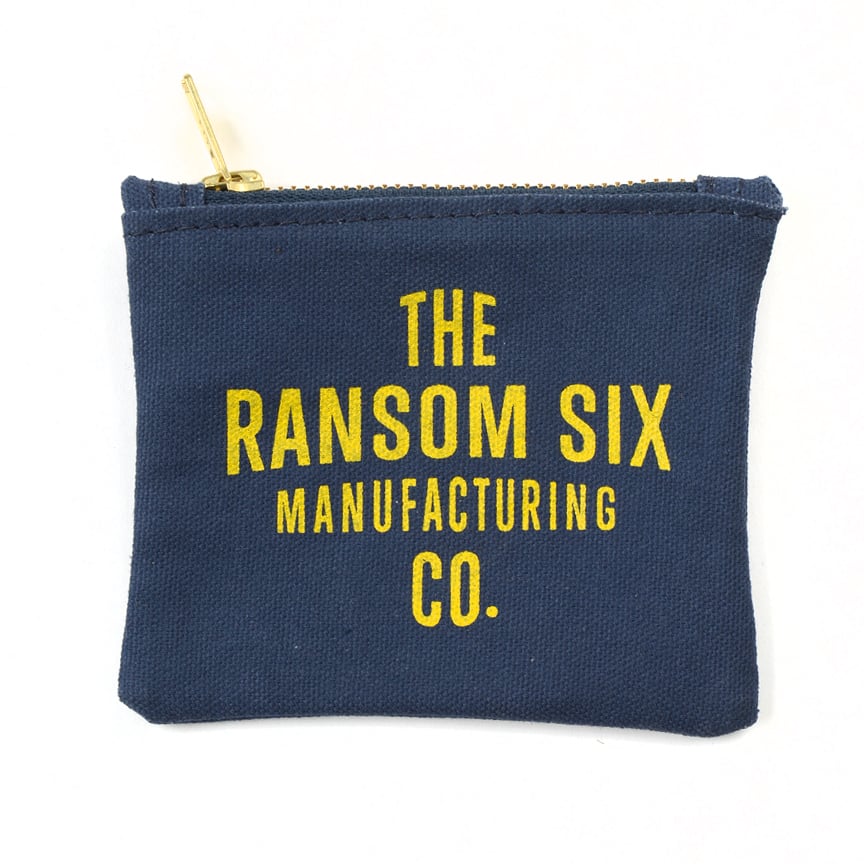Image of Navy Zip Wallet / Coin Pouch