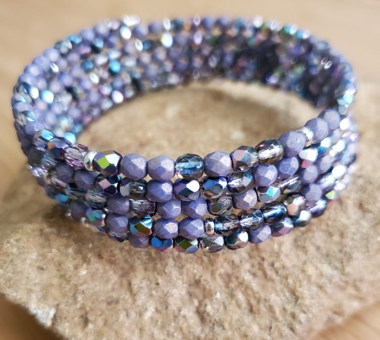 Lavender Sparkle Wrap Bracelet Image 2
