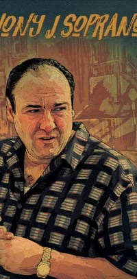 Image 2 of Tony Soprano Illustration Print