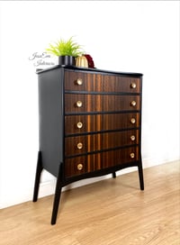 Image 2 of Vintage Mid Century Modern Retro CHEST OF DRAWERS