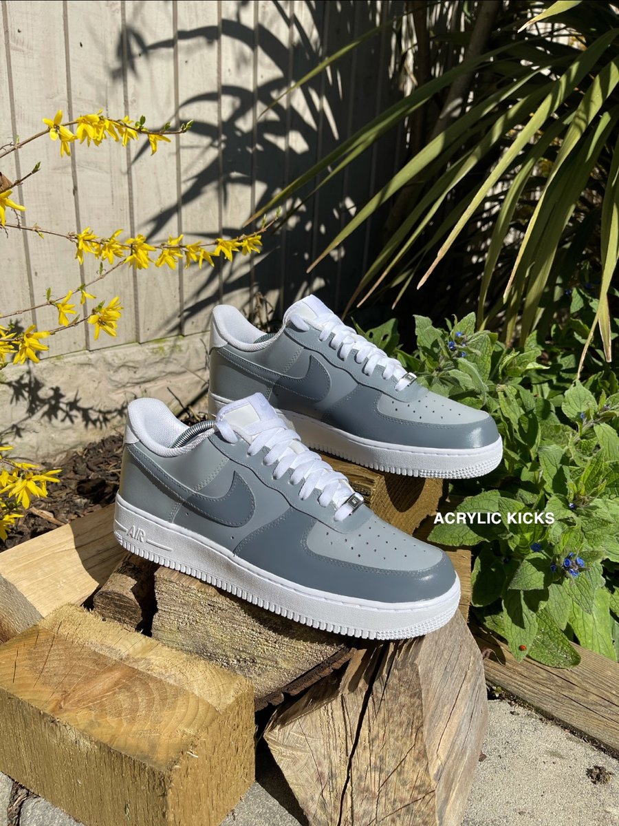 Nike AF1 - Grey Storms | Acrylic Kicks