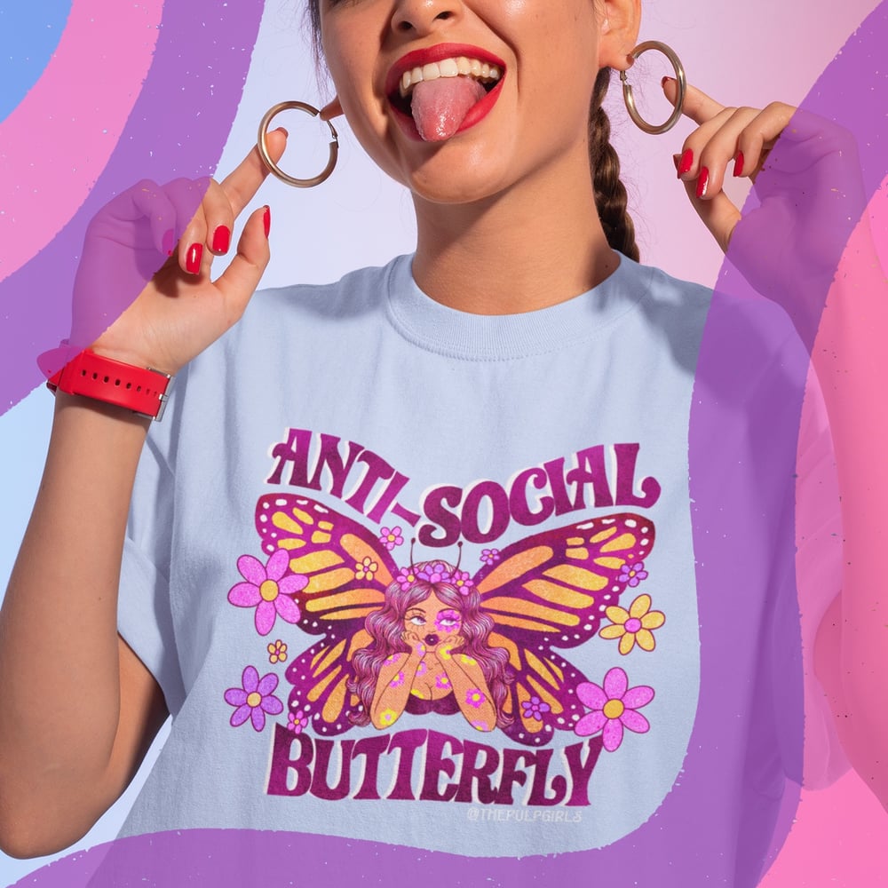 Image of ANTI-SOCIAL BUTTERFLY TEE
