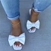 Open Toe Bow Knot Flat