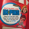 NOS Enamel Pins in original package