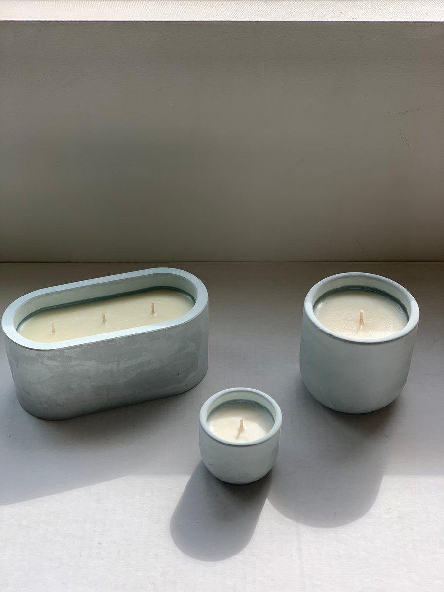 Concrete Candle Jars – Canbellas Candle Co