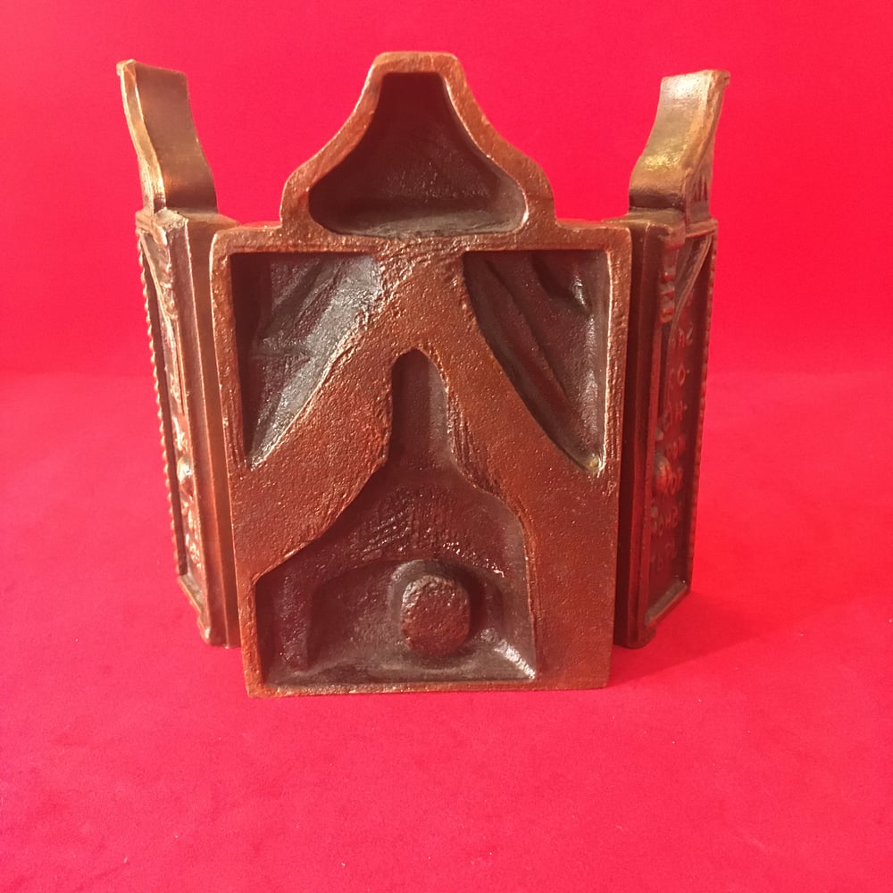 Russian Cast Metal Triptych