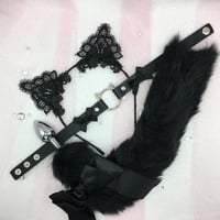 Black/Black Bow Kitten PetPlay Set 