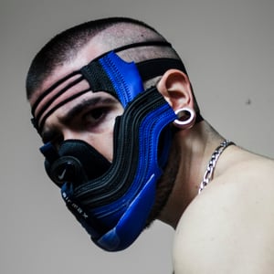 Image of SNEAKER MASK - BLUE / BLACK AM 97 - HEAD PIECE 