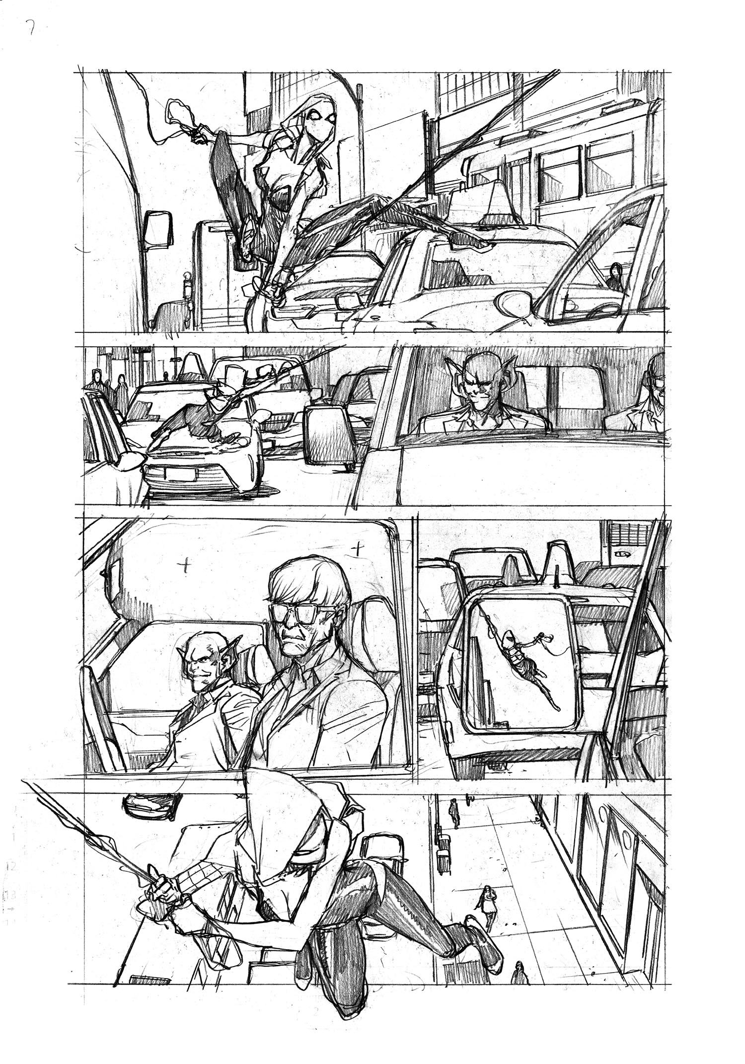 Image of Ghost-Spider 5 Page 7 on HOLD for Sean