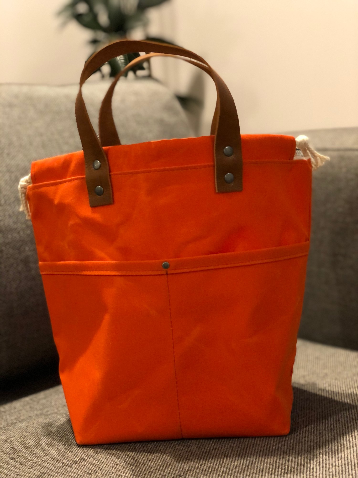 Image of Waxed Tangerine Project Bag