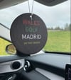 WALES GOLF MADRID CAR AIR FRESHENER
