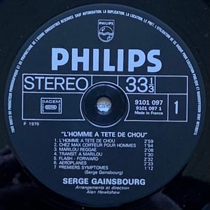 Gainsbourg - L'Homme À Tête De Chou (Philips - 1978)