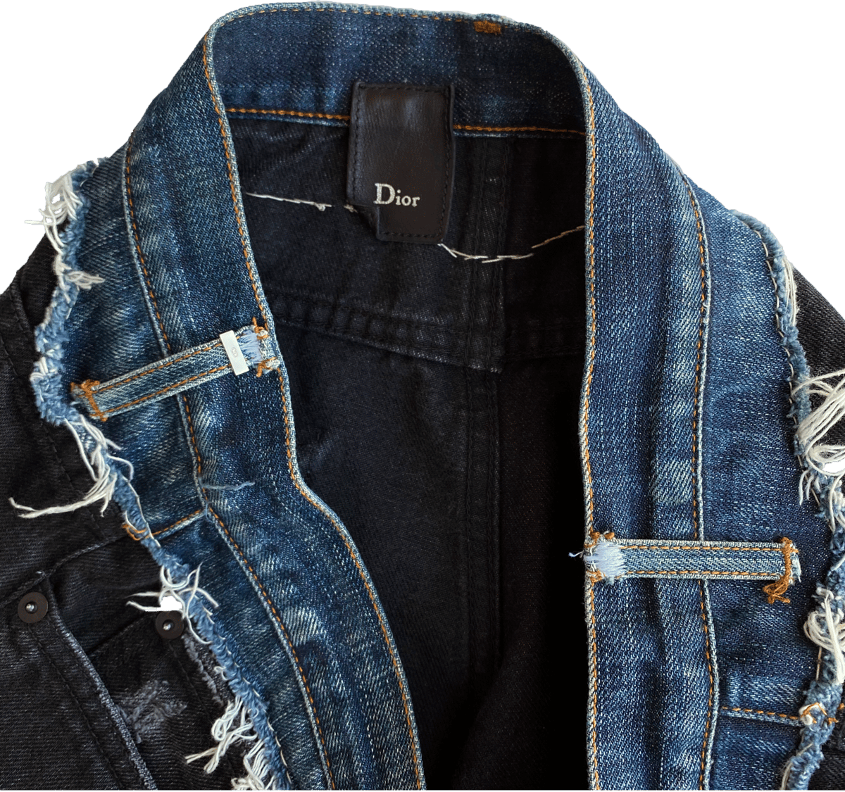 06 Dior Homme Cummerbund Jeans | neverlandsupply