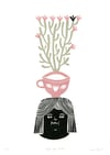 Chá das Cinco • Linocut Print