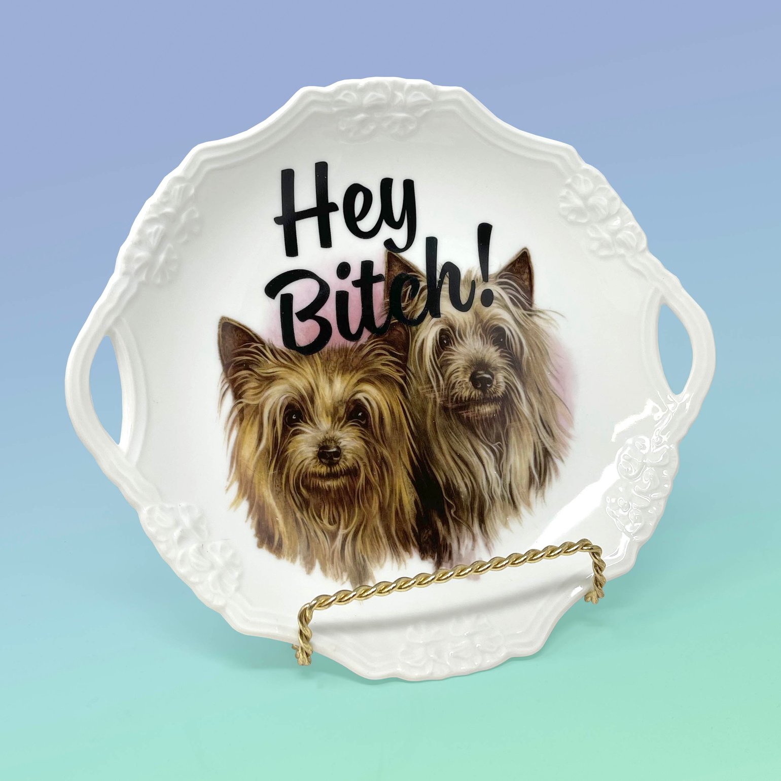 Image of Plates - Hey Bitch with 22kt Gold