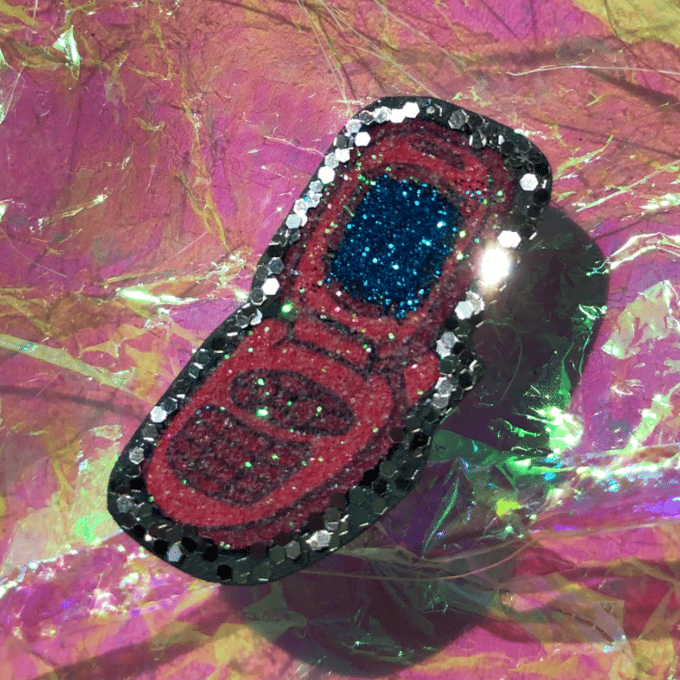 Image of Glam Girl 2000's Cellphone Pin 