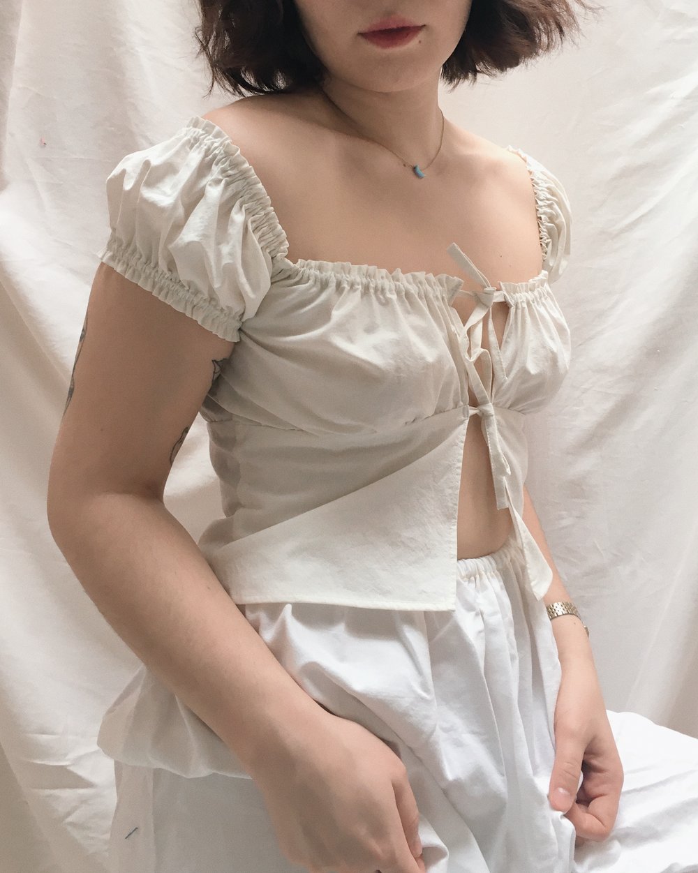 Image of Milkmaid Top - White