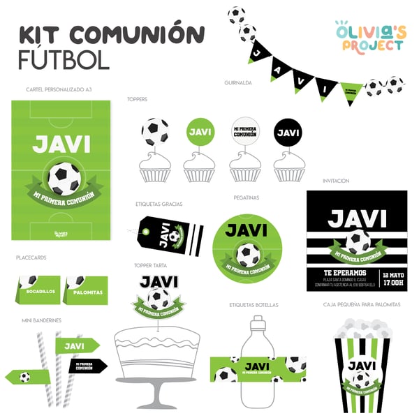 Image of Kit de Comunión Fútbol Impreso