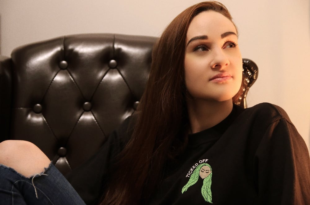 'TICKED OFF' Sweatshirt - Fully Embroidered 
