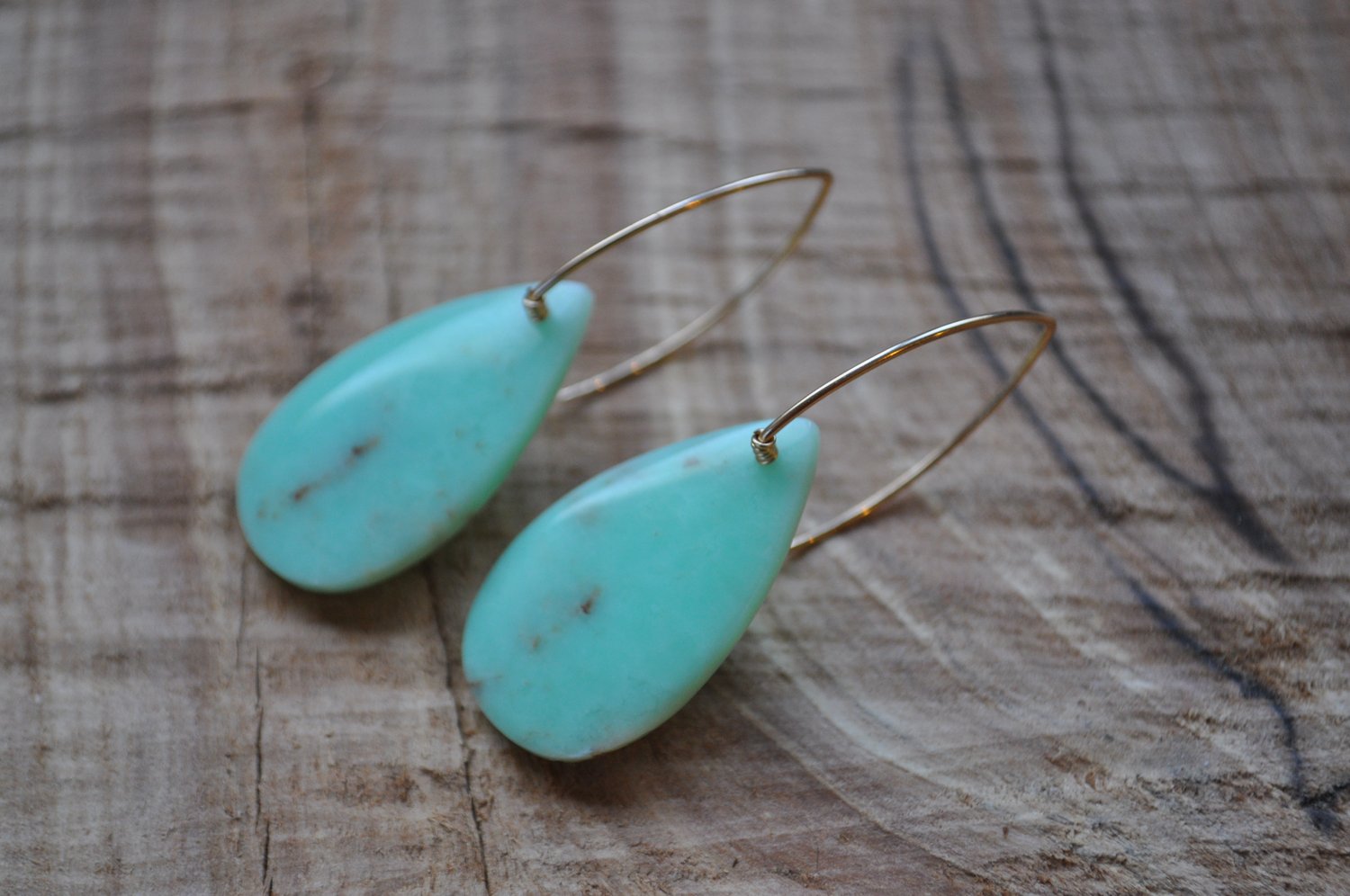 Image of Chrysoprase Teardrops