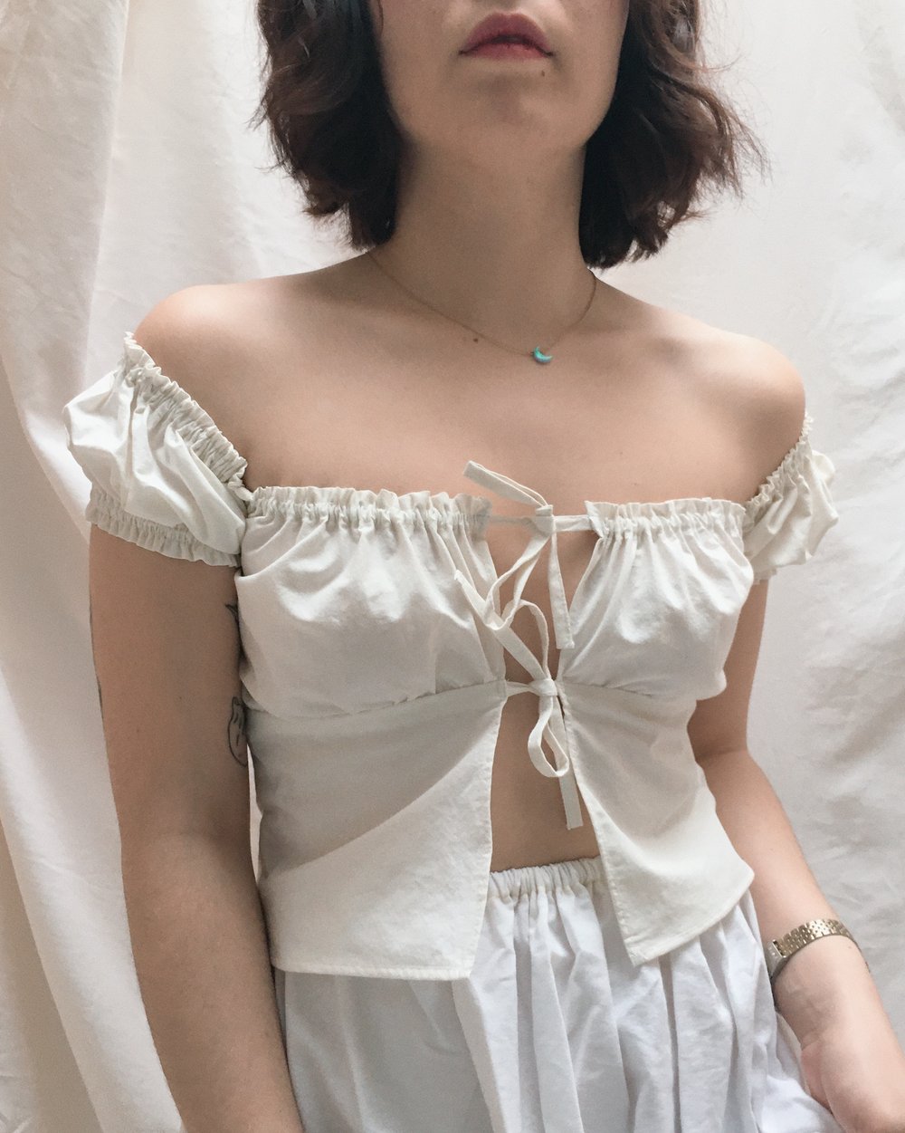 Image of Milkmaid Top - White