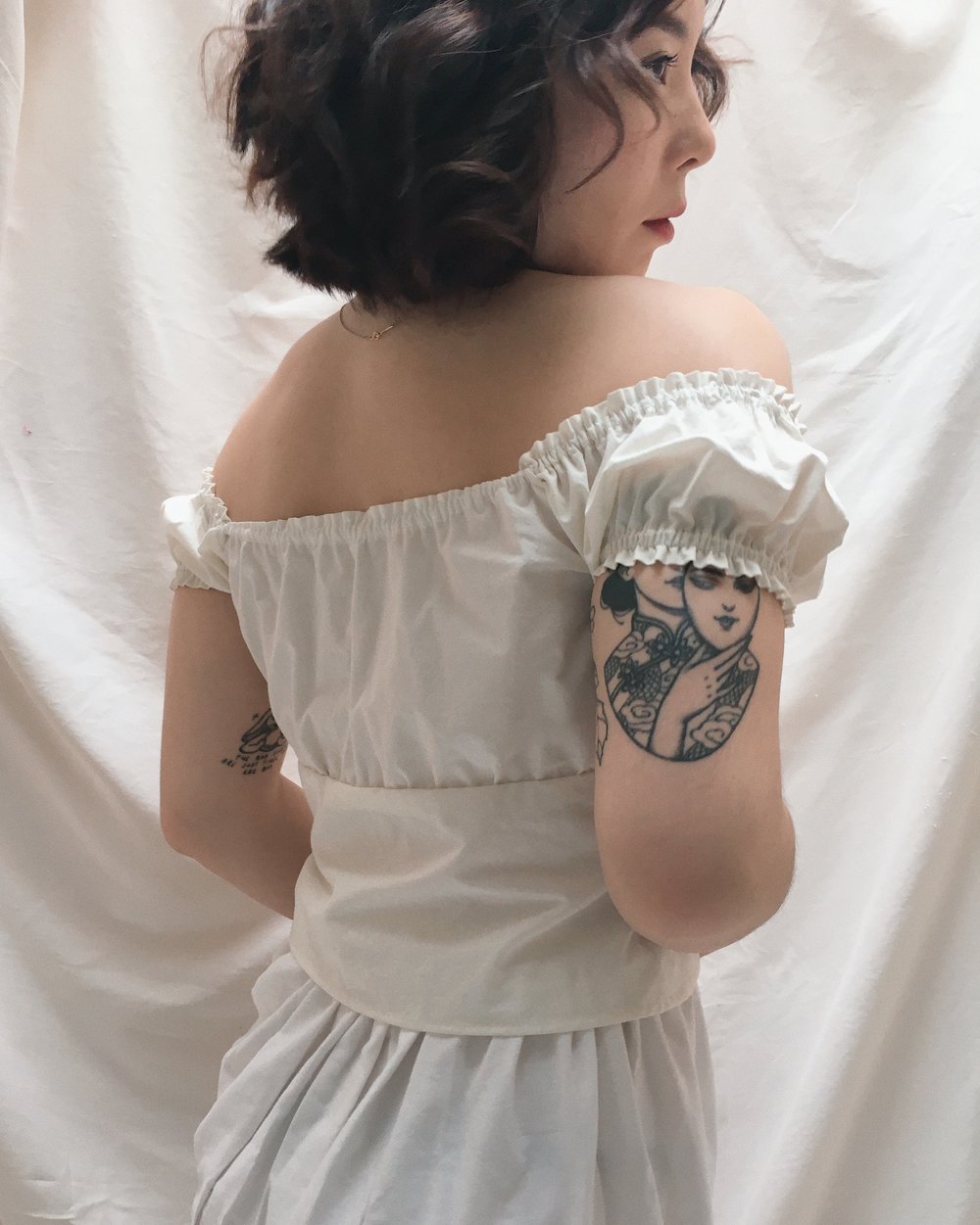 Image of Milkmaid Top - White