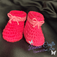 Image 2 of Simple Baby Beanie & Booties 