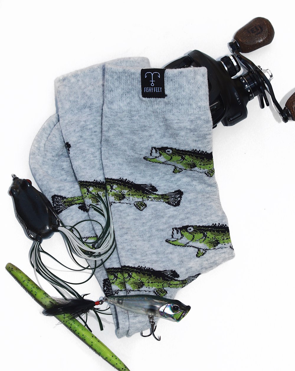 Fishy Feet Laremouth Bass Socks