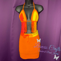 Image 1 of Custom Fringe Bikini 2 Piece Set 