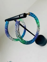 Image 2 of “Give me life” Sparkle hoops