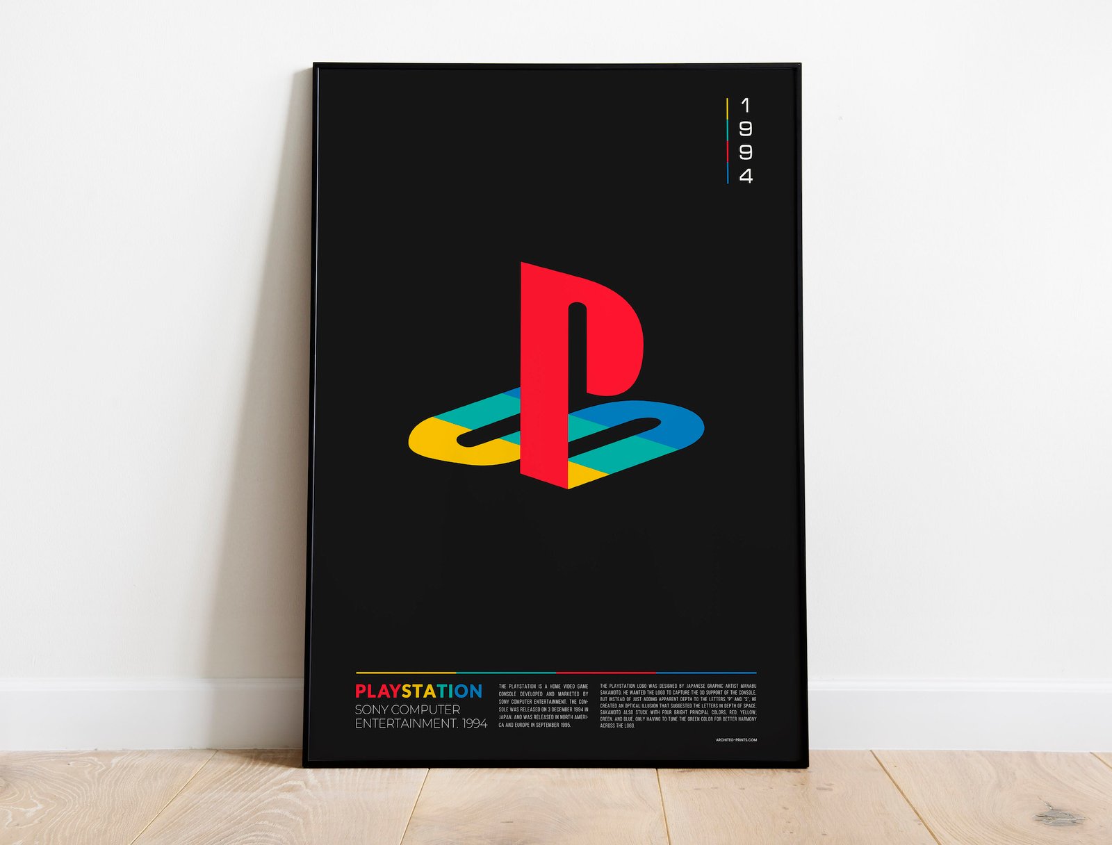 Playstation Video Game Console Logo Poster | Architeg Prints