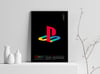 Playstation Video Game Console Logo Poster