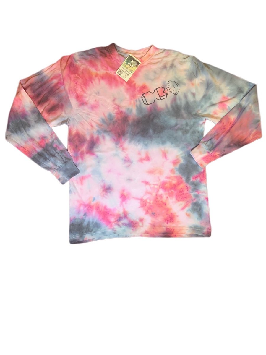 Image of CB Fly Object tie dye long sleeve shirt 