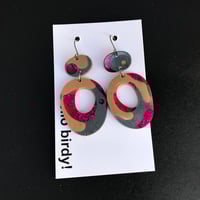 Image 2 of Sophie double drop Neutrals & Bright Pink