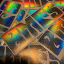 Image 3 of DIE CUT GROOVY HOLOGRAPHIC BMFS