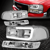 Image 1 of 99-06 Sierra/Yukon Gen 2 Headlights with LED Strip