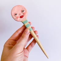 Image 1 of Pot Plant Pals / Moon Spoon - Pink