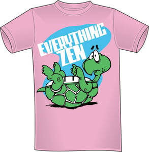 Image of Everything Zen - Turtle T-Shirt  (Pink)