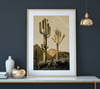 Cereus Giganteus | Retro Desert Print | Cactus Poster | Vintage Desert Landscape