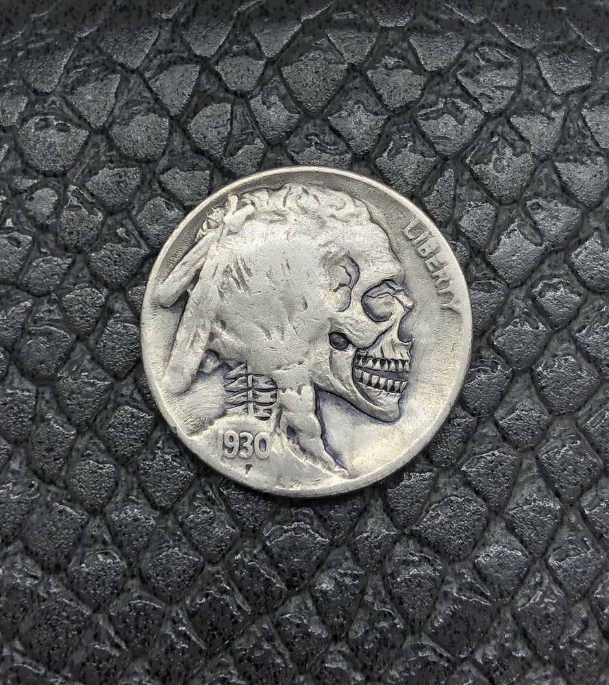 Image of Buffalo nickel skull 