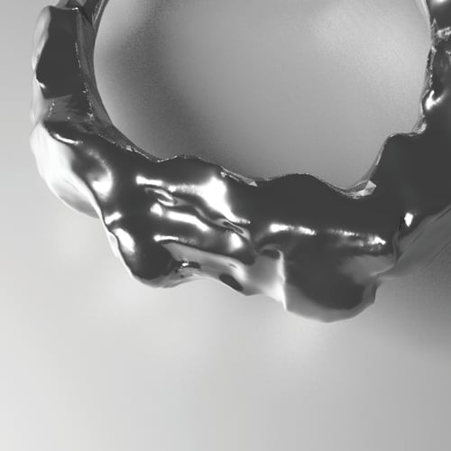 Image of MELTED SILVER RING