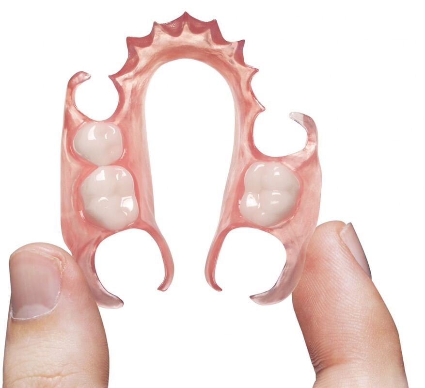 Upper Valplast Flexible partial | QualityDentalLab