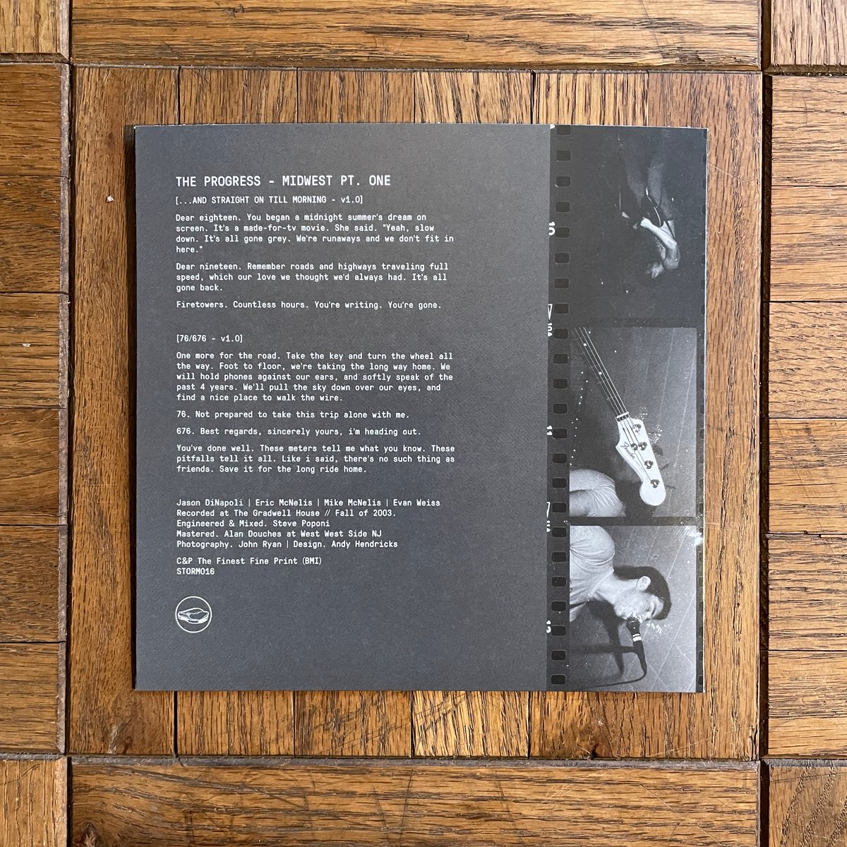 Image of STORM016 - The Progress - Midwest Pt. One - 7"